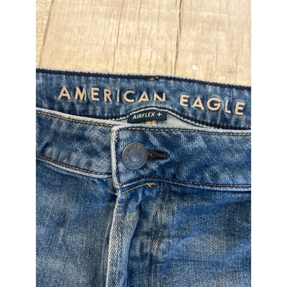 American Eagle Airflex+ Original Bootcut Jeans Mens 36x32 Medium Wash Blue Denim